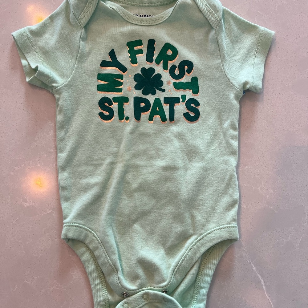 St. Patrick's Day infant onesie